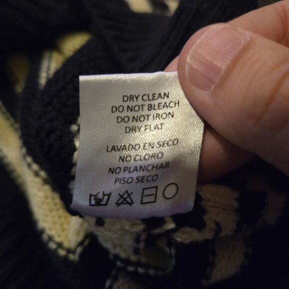 Rokoko Navy Striped Hem Sweater Dress Size Small - Picture 4 of 8